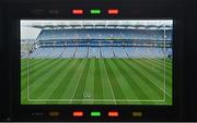 10 February 2018; Croke Park displayed on a tv monitor before the Allianz Football League Division 1 Round 3 match between Dublin and Donegal at Croke Park in Dublin. Photo by Piaras Ó Mídheach/Sportsfile