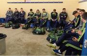 10 February 2018; A general view of the Meath players waiting in the changing rooms before the Allianz Football League Division 2 Round 3 match between Cavan and Meath which was called off because of the heavy rain at Kingspan Breffni Park in Cavan. Photo by Oliver McVeigh/Sportsfile
