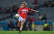 10 February 2018; Orla Finn of Cork takes a free during the Lidl Ladies Football National League Division 1 match between Dublin and Cork at Croke Park in Dublin. Photo by Piaras Ó Mídheach/Sportsfile