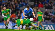 10 February 2018: Colm Basquel of Dublin in action against Caolan Ward of Donegal during the Allianz Football League Division 1 Round 3 match between Dublin and Donegal at Croke Park in Dublin. Photo by Brendan Moran/Sportsfile