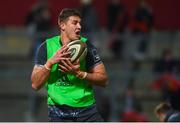 10 February 2018; Munster replacement Gerbrandt Grobler warms up during the Guinness PRO14 Round 14 match between Munster and Zebre at Thomond Park in Limerick. Photo by Diarmuid Greene/Sportsfile