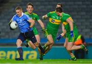 10 February 2018; Eoghan O'Gara of Dublin in action against Donegal's, from left, Hugh McFadden, Caolan Ward and Leo McLoone during the Allianz Football League Division 1 Round 3 match between Dublin and Donegal at Croke Park in Dublin. Photo by Piaras Ó Mídheach/Sportsfile