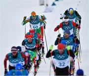 11 February 2018; Thomas Maloney Westgaard of Ireland, back left, in action during the 30km Duathlon on day two of the Winter Olympics at the Alpensia Cross-Country Skiing Centre in Pyeongchang-gun, South Korea. Photo by Ramsey Cardy/Sportsfile