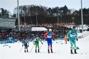 11 February 2018; Thomas Maloney Westgaard of Ireland, second left, in action against Imanol Rojo of Spain, left, Ales Razym of Czech Republic, third left, and Lari Lehtonen of Finland during the 30km Duathlon on day two of the Winter Olympics at the Alpensia Cross-Country Skiing Centre in Pyeongchang-gun, South Korea. Photo by Ramsey Cardy/Sportsfile