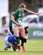 11 February 2018; Megan Williams of Ireland is tackled by Sofia Stefan of Italy during the Women's Six Nations Rugby Championship match between Ireland and Italy at Donnybrook Stadium in Dublin. Photo by David Fitzgerald/Sportsfile