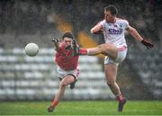 11 February 2018; Colm O'Neill of Cork in action against Emmet Carolan of Louth during the Allianz Football League Division 2 Round 3 match between Cork and Louth at Páirc Ui Rinn in Cork. Photo by Eóin Noonan/Sportsfile