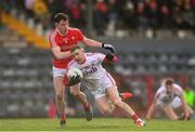 11 February 2018; Michael Hurley of Cork in action against Fergal Donohue of Louth during the Allianz Football League Division 2 Round 3 match between Cork and Louth at Páirc Ui Rinn in Cork. Photo by Eóin Noonan/Sportsfile