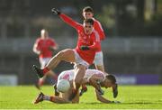 11 February 2018; Kevin O'Driscoll of Cork in action against Derek Maguire of Louth during the Allianz Football League Division 2 Round 3 match between Cork and Louth at Páirc Ui Rinn in Cork. Photo by Eóin Noonan/Sportsfile