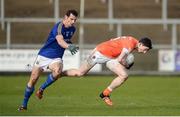 11 February 2018; Rory Grugan of Armagh in action against Barry Gilleran of Longford during the Allianz Football League Division 3 Round 3 match between Armagh and Longford at the Athletic Grounds in Armagh. Photo by Oliver McVeigh/Sportsfile