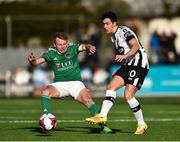 11 February 2018; Jamie McGrath of Dundalk in action against Conor McCormack of Cork City during the President's Cup match between Dundalk and Cork City at Oriel Park in Dundalk, Co Louth. Photo by Seb Daly/Sportsfile