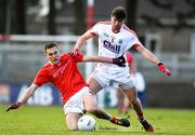 11 February 2018; Andy McDonnell of Louth in action against Tomas Clancy of Cork during the Allianz Football League Division 2 Round 3 match between Cork and Louth at Páirc Ui Rinn in Cork. Photo by Eóin Noonan/Sportsfile