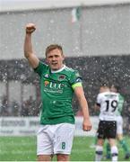 11 February 2018; Cork City captain Conor McCormack celebrates at the final whistle following his side's victory during the President's Cup match between Dundalk and Cork City at Oriel Park in Dundalk, Co Louth. Photo by Seb Daly/Sportsfile