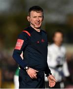 11 February 2018; Referee Derek Tomney during the President's Cup match between Dundalk and Cork City at Oriel Park in Dundalk, Co Louth. Photo by Seb Daly/Sportsfile