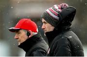 11 February 2018; Tyrone coach Stephen O'Neill, right, with manager Mickey Harte before the Allianz Football League Division 1 Round 3 match between Kildare and Tyrone at St Conleth's Park in Newbridge, Kildare. Photo by Piaras Ó Mídheach/Sportsfile