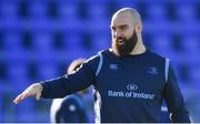 12 February 2018; Scott Fardy during Leinster Rugby squad training at Donnybrook Stadium in Dublin. Photo by Piaras Ó Mídheach/Sportsfile