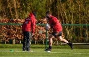 12 February 2018; Jaco Taute trains separate from team-mates during Munster Rugby squad training at the University of Limerick in Limerick. Photo by Diarmuid Greene/Sportsfile