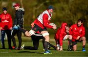 12 February 2018; Tommy O'Donnell during Munster Rugby squad training at the University of Limerick in Limerick. Photo by Diarmuid Greene/Sportsfile