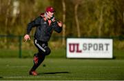 12 February 2018; Tyler Bleyendaal during Munster Rugby squad training at the University of Limerick in Limerick. Photo by Diarmuid Greene/Sportsfile