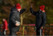 12 February 2018; Kitman Tony Mullins and defence coach JP Ferreira after wresting for possession of a ball during Munster Rugby squad training at the University of Limerick in Limerick. Photo by Diarmuid Greene/Sportsfile