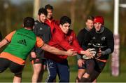 12 February 2018; Alex Wootton with Jean Kleyn and Stephen Fitzgerald during Munster Rugby squad training at the University of Limerick in Limerick. Photo by Diarmuid Greene/Sportsfile