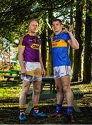 13 February 2018; Ronan Maher of Tipperary and Diarmuid O'Keeffe of Wexford during a Tipperary v Wexford Allianz Hurling League Division 1A Round 3 media event at the Annar Hotel in Thurles, Co Tipperary. Photo by Eóin Noonan/Sportsfile