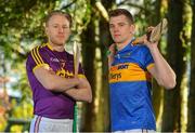 13 February 2018; Ronan Maher of Tipperary and Diarmuid O'Keeffe of Wexford during a Tipperary v Wexford Allianz Hurling League Division 1A Round 3 media event at the Annar Hotel in Thurles, Co Tipperary. Photo by Eóin Noonan/Sportsfile