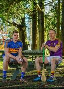 13 February 2018; Ronan Maher of Tipperary, left and Diarmuid O'Keeffe of Wexford during a Tipperary v Wexford Allianz Hurling League Division 1A Round 3 media event at the Annar Hotel in Thurles, Co Tipperary. Photo by Eóin Noonan/Sportsfile