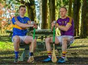 13 February 2018; Ronan Maher of Tipperary, left and Diarmuid O'Keeffe of Wexford during a Tipperary v Wexford Allianz Hurling League Division 1A Round 3 media event at the Annar Hotel in Thurles, Co Tipperary. Photo by Eóin Noonan/Sportsfile