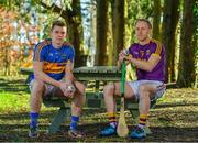 13 February 2018; Ronan Maher of Tipperary, left and Diarmuid O'Keeffe of Wexford during a Tipperary v Wexford Allianz Hurling League Division 1A Round 3 media event at the Annar Hotel in Thurles, Co Tipperary. Photo by Eóin Noonan/Sportsfile
