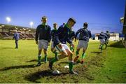 13 February 2018; Republic of Ireland players warm up prior to the Under 17 International Friendly match between the Republic of Ireland and Turkey at Eamonn Deacy Park in Galway. Photo by Diarmuid Greene/Sportsfile