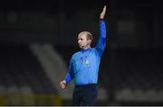 13 February 2018; Referee Marc Lynch during the Under 17 International Friendly match between the Republic of Ireland and Turkey at Eamonn Deacy Park in Galway. Photo by Diarmuid Greene/Sportsfile