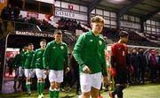 13 February 2018; Callum Thompson of Republic of Ireland makes his way out for the Under 17 International Friendly match between the Republic of Ireland and Turkey at Eamonn Deacy Park in Galway. Photo by Diarmuid Greene/Sportsfile