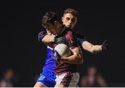 14 February 2018; Enda Tierney of NUIG in action against Cormac Howley of DIT during the Electric Ireland HE GAA Sigerson Cup Semi-Final match between NUI Galway and Dublin Institute of Technology at St Lomans in Mullingar, Co Westmeath. Photo by Sam Barnes/Sportsfile