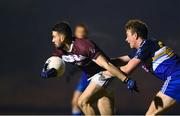 14 February 2018; Stephen Brennan of NUIG in action against Danny Kirby of DIT during the Electric Ireland HE GAA Sigerson Cup Semi-Final match between NUI Galway and Dublin Institute of Technology at St Lomans in Mullingar, Co Westmeath. Photo by Sam Barnes/Sportsfile