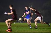 14 February 2018; Sean Hurley of DIT in action against Céin D’Arcy of NUIG during the Electric Ireland HE GAA Sigerson Cup Semi-Final match between NUI Galway and Dublin Institute of Technology at St Lomans in Mullingar, Co Westmeath. Photo by Sam Barnes/Sportsfile