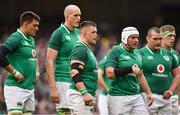 10 February 2018; Andrew Porter of Ireland, centre, with team-mates Quinn Roux, Devin Toner, Rory Best, Jack McGrath and Dan Leavy during the Six Nations Rugby Championship match between Ireland and Italy at the Aviva Stadium in Dublin. Photo by Brendan Moran/Sportsfile