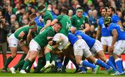 10 February 2018; Andrew Porter of Ireland helps control a maul during the Six Nations Rugby Championship match between Ireland and Italy at the Aviva Stadium in Dublin. Photo by Brendan Moran/Sportsfile