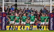 10 February 2018; Ireland players await a try conversion to be taken by Italy during the Six Nations Rugby Championship match between Ireland and Italy at the Aviva Stadium in Dublin. Photo by Brendan Moran/Sportsfile