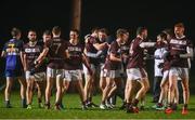 14 February 2018; NUIG players celebrate following the Electric Ireland HE GAA Sigerson Cup Semi-Final match between NUI Galway and Dublin Institute of Technology at St Lomans in Mullingar, Co Westmeath. Photo by Sam Barnes/Sportsfile