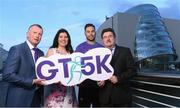 16 February 2018; Launching the Grant Thornton Corporate 5K Team Challenge 2018 were, from left, Grant Thornton Managing Partner Michael McAteer, Fionn Faherty from the Simon Community, Race Ambassador and Ireland sprinter Brian Gregan, and Athletics Ireland CEO John Foley. Grant Thornton’s race series is Ireland’s largest corporate run event and funds raised will support the Simon Community. To register: www.grantthornton.ie/GT5k. Photo by Sam Barnes/Sportsfile