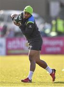 15 February 2018; Bundee Aki during Ireland Rugby squad training at Buccaneers RFC, Dubarry Park, Athlone, Westmeath. Photo by Harry Murphy/Sportsfile