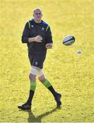 15 February 2018; Devin Toner during Ireland Rugby squad training at Buccaneers RFC, Dubarry Park, Athlone, Westmeath. Photo by Harry Murphy/Sportsfile