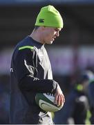 15 February 2018; Jonathan Sexton during Ireland Rugby squad training at Buccaneers RFC, Dubarry Park, Athlone, Westmeath. Photo by Brendan Moran/Sportsfile