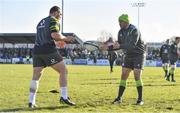 15 February 2018; Jack McGrath, left, and Rory Best during Ireland Rugby squad training at Buccaneers RFC, Dubarry Park, Athlone, Westmeath. Photo by Brendan Moran/Sportsfile