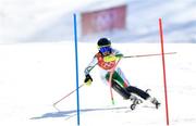 16 February 2018; Tess Arbez of Ireland in action during the Ladies Slalom on day seven of the Winter Olympics at the Yongpyong Alpine Centre in Pyeongchang-gun, South Korea. Photo by Ramsey Cardy/Sportsfile