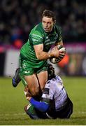 16 February 2018; Craig Ronaldson of Connacht is tackled by Maxime Mbanda of Zebre during the Guinness PRO14 Round 15 match between Connacht and Zebre at the Sportsground in Galway. Photo by Harry Murphy/Sportsfile