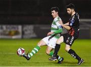 16 February 2018; Joel Coustrain of Shamrock Rovers in action against Kevin Devaney of Bohemians during the SSE Airtricity League Premier Division match between Bohemians and Shamrock Rovers at Dalymount Park in Dublin. Photo by Matt Browne/Sportsfile