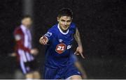 16 February 2018; Gavan Holohan of Waterford FC celebrates after scoring his side's first and equalising goal during the SSE Airtricity League Premier Division match between Waterford FC and Derry City at the RSC in Waterford. Photo by Diarmuid Greene/Sportsfile