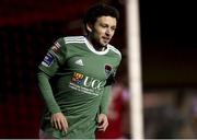 16 February 2018; Barry McNamee of Cork City celebrates after scoring his side's first goal during the SSE Airtricity League Premier Division match between St Patrick's Athletic and Cork City at Richmond Park, in Dublin. Photo by Tom Beary/Sportsfile