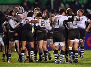 16 February 2018; Zebre players celebrate after the Guinness PRO14 Round 15 match between Connacht and Zebre at the Sportsground in Galway. Photo by Harry Murphy / Sportsfile